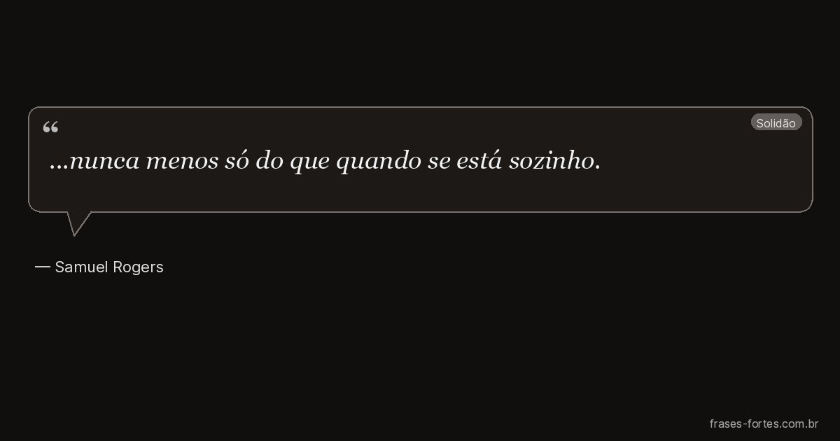 Frase de Samuel Rogers
