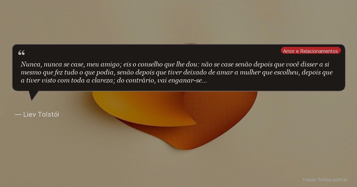 Frase de Liev Tolstói