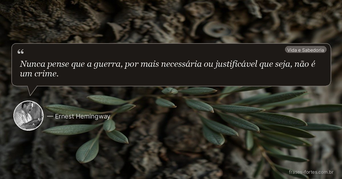 Frase de Ernest Hemingway