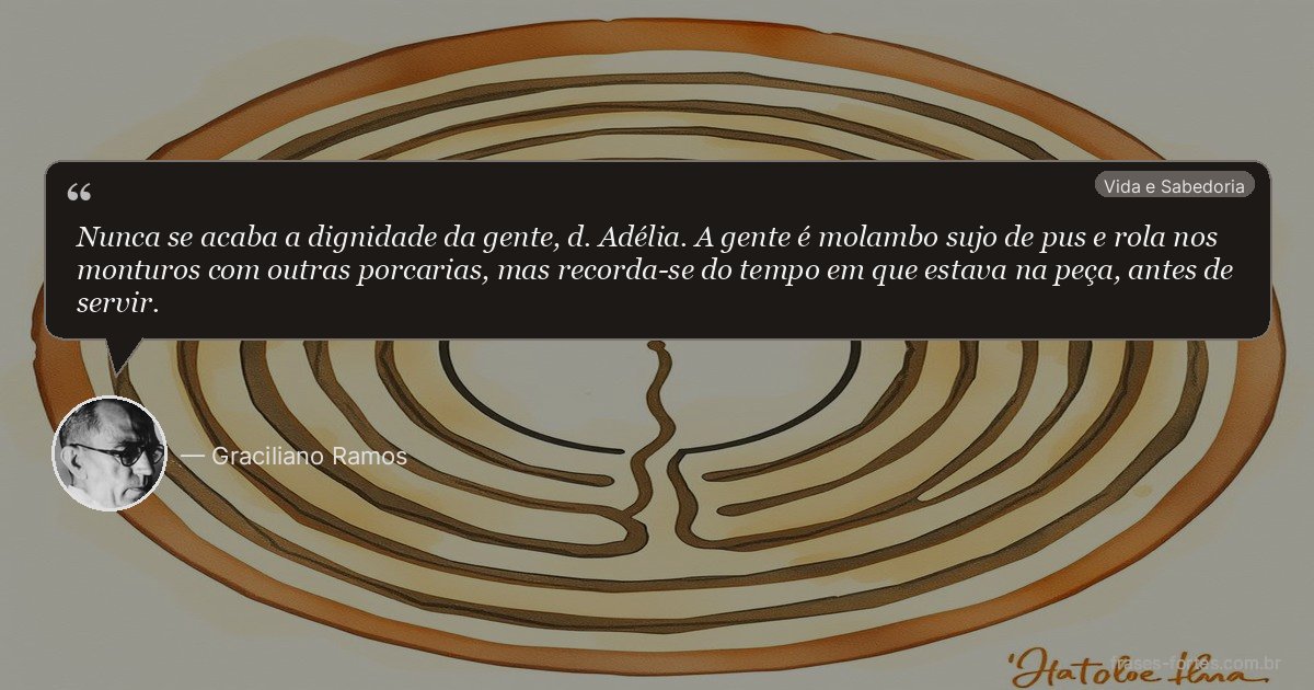 Frase de Graciliano Ramos