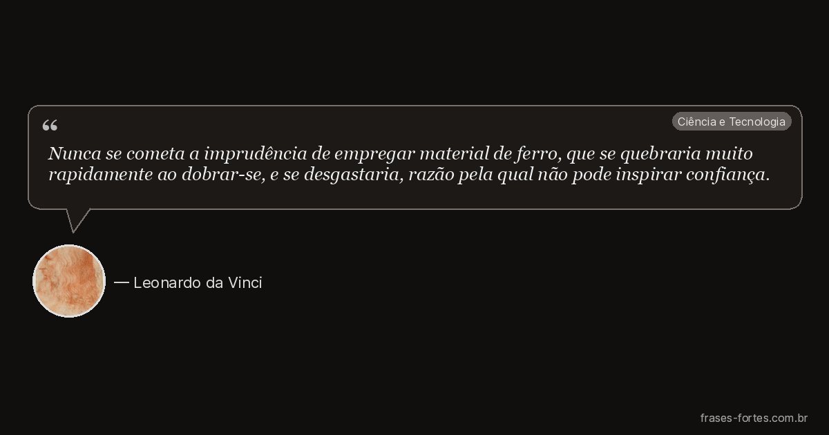 Frase de Leonardo da Vinci