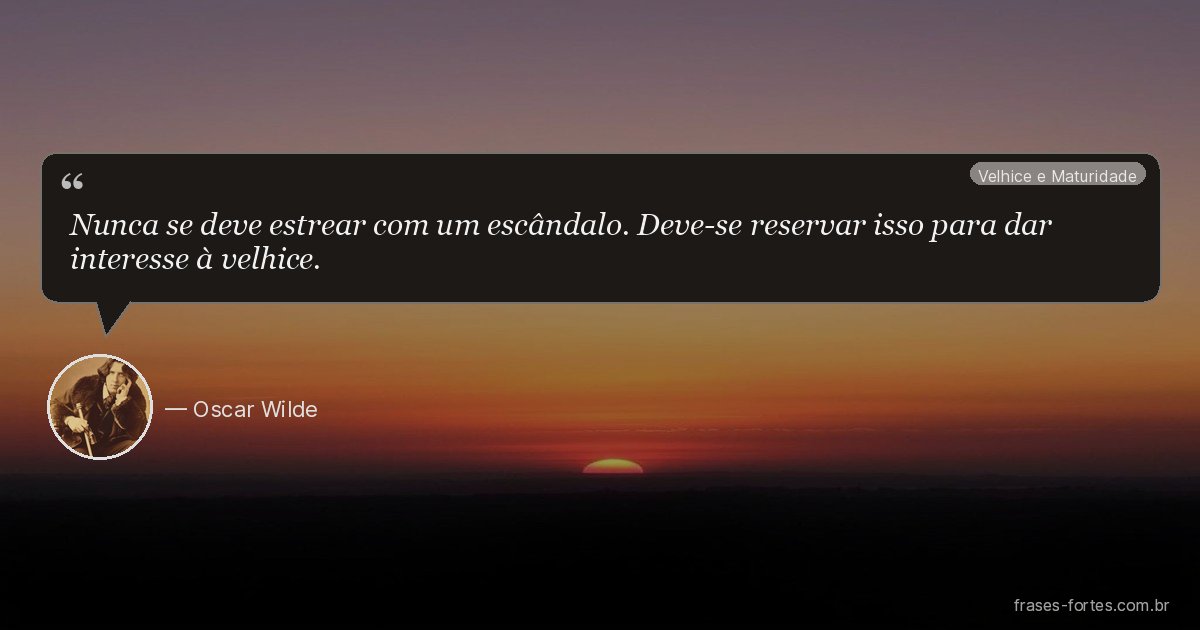 Frase de Oscar Wilde