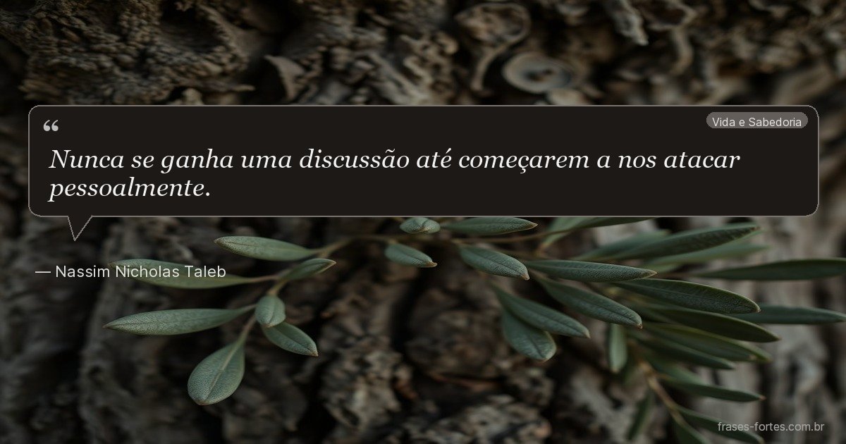 Frase de Nassim Nicholas Taleb