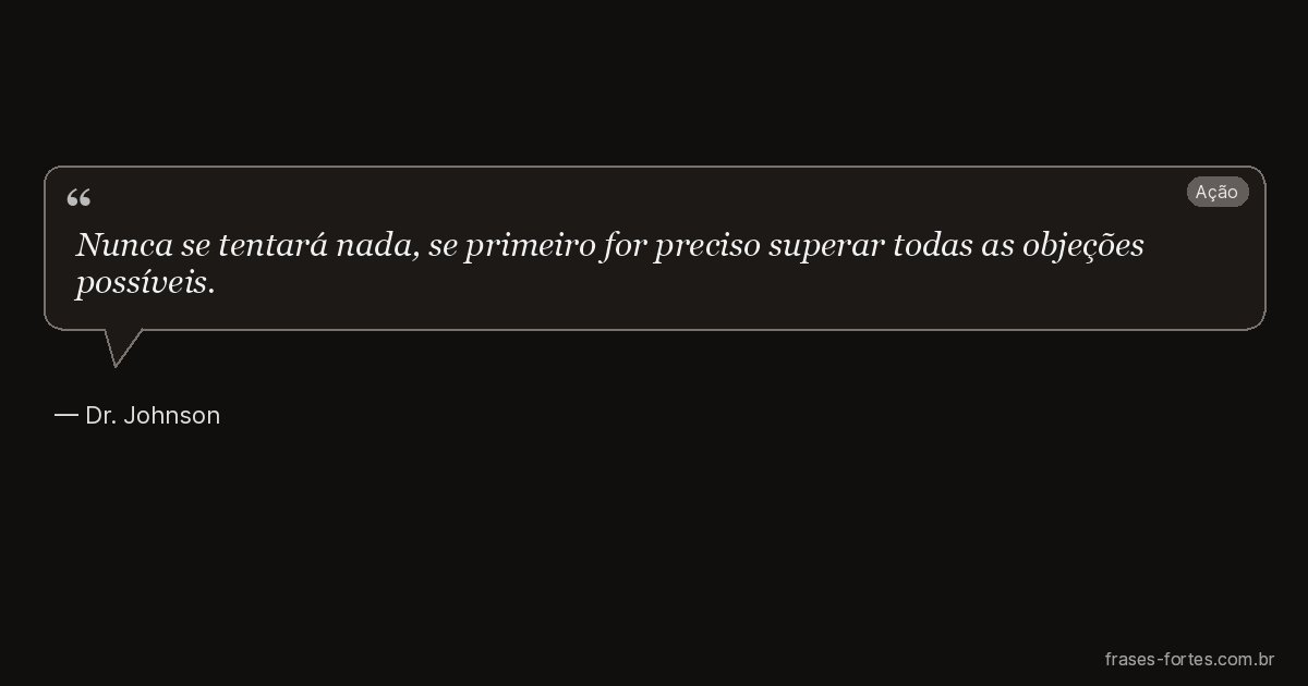 Frase de Dr. Johnson