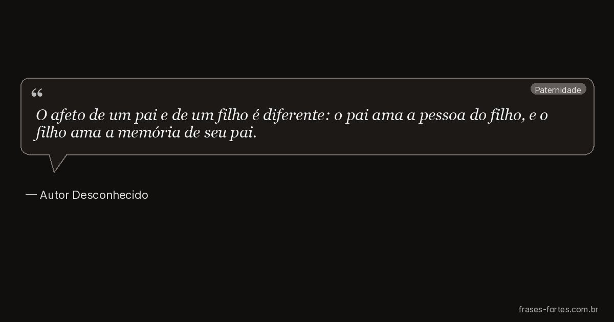 Frase de Autor Desconhecido