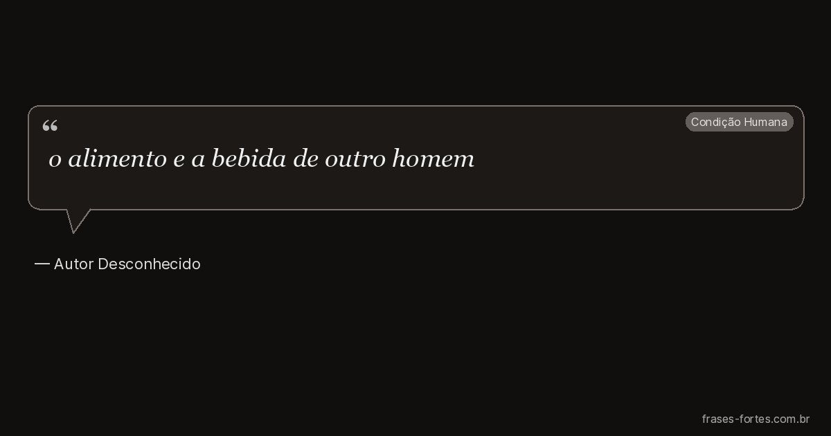 Frase de Autor Desconhecido