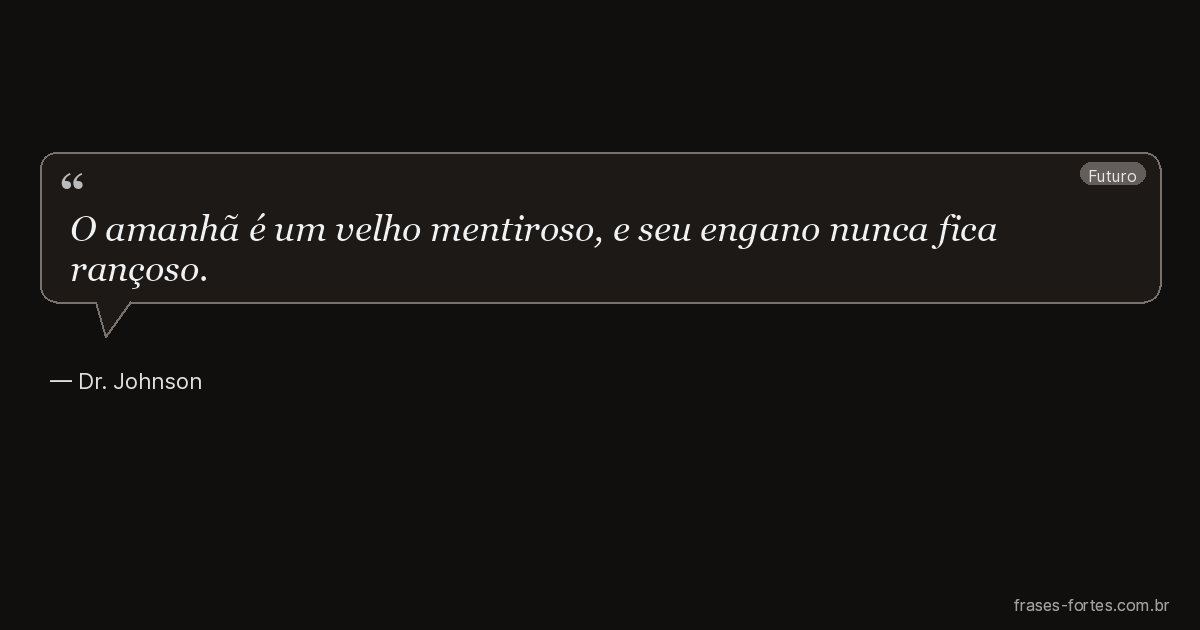 Frase de Dr. Johnson