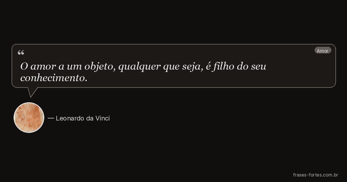 Frase de Leonardo da Vinci