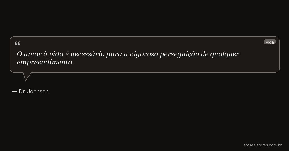 Frase de Dr. Johnson