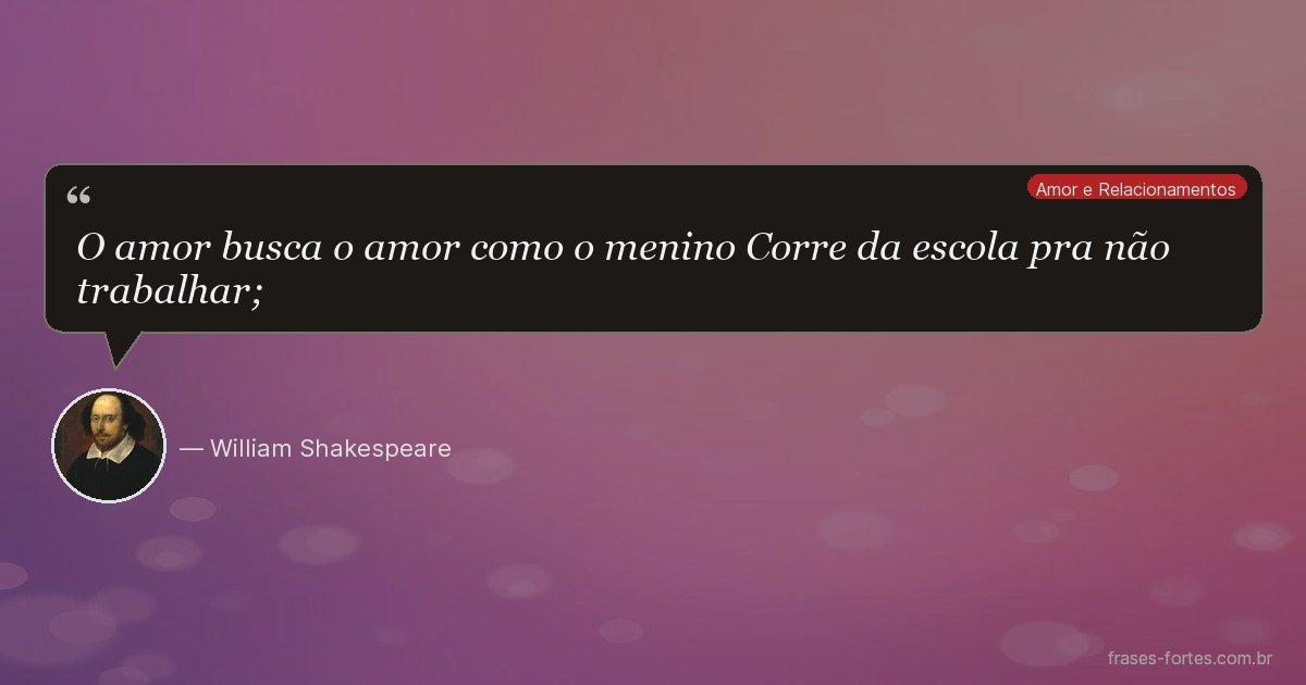 Frase de William Shakespeare