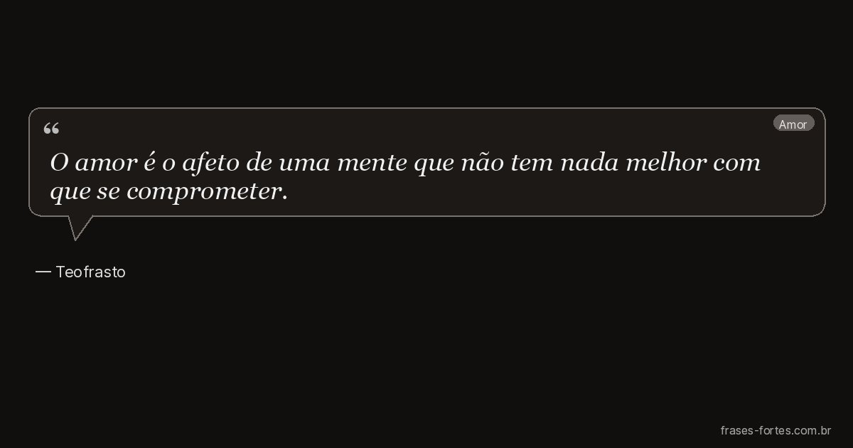 Frase de Teofrasto