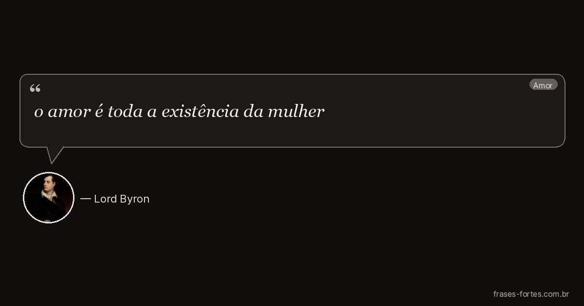 Frase de Lord Byron