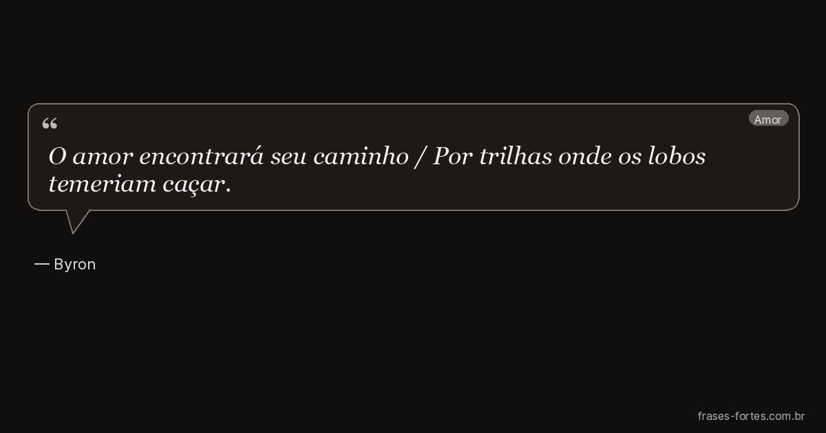 Frase de Byron