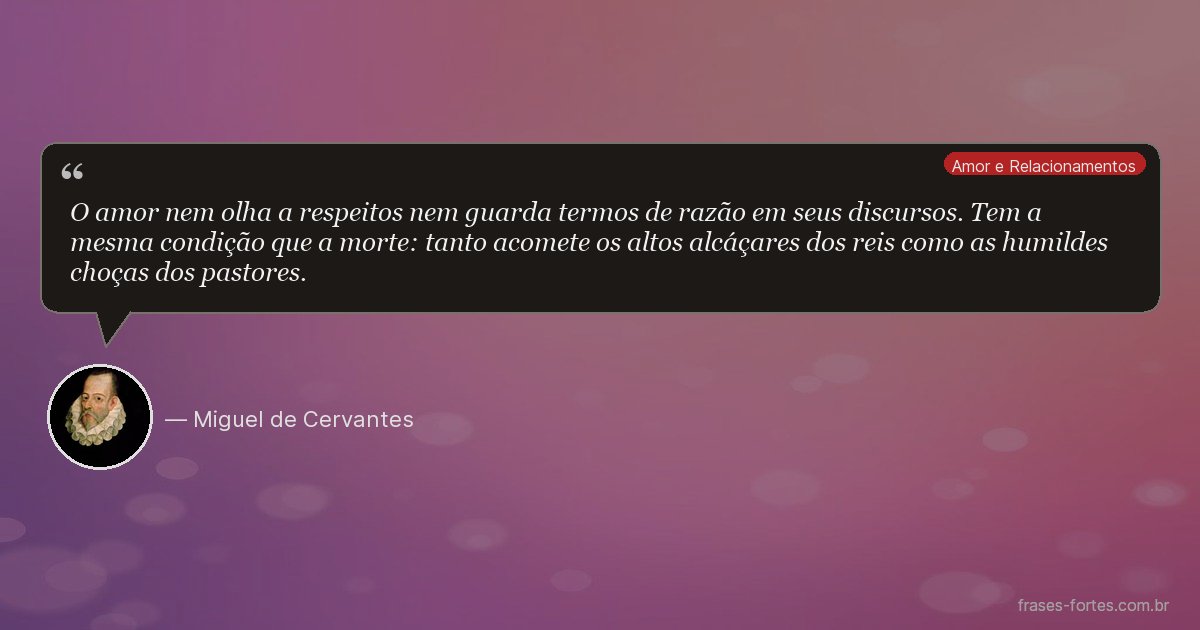 Frase de Miguel de Cervantes