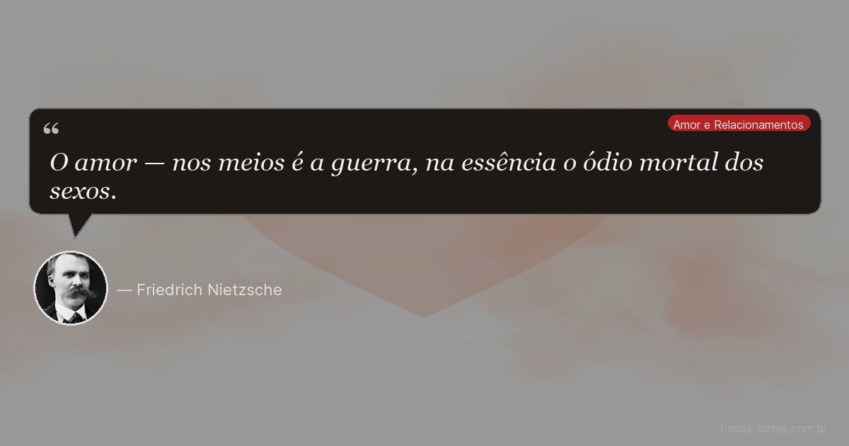 Frase de Friedrich Nietzsche