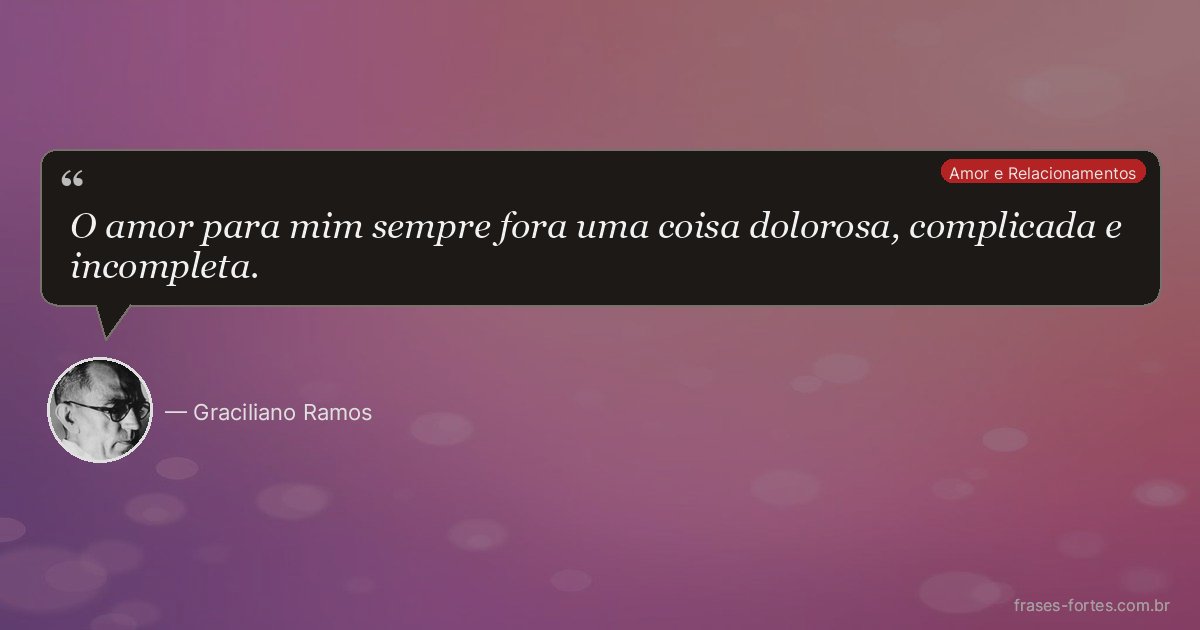 Frase de Graciliano Ramos