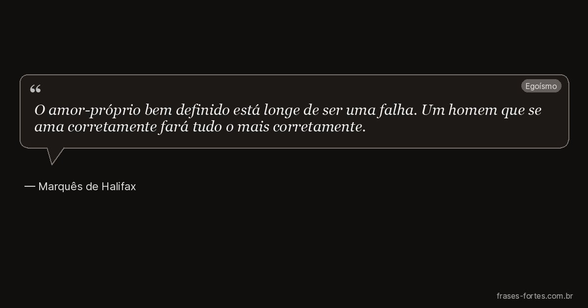 Frase de Marquês de Halifax