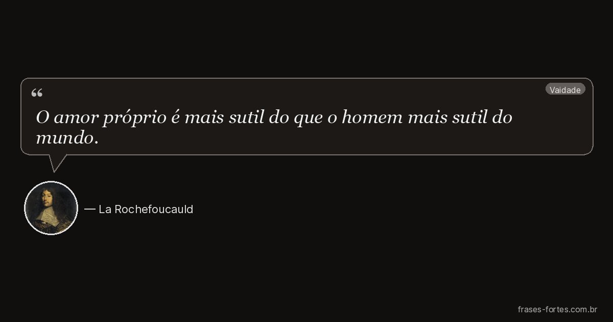 Frase de La Rochefoucauld