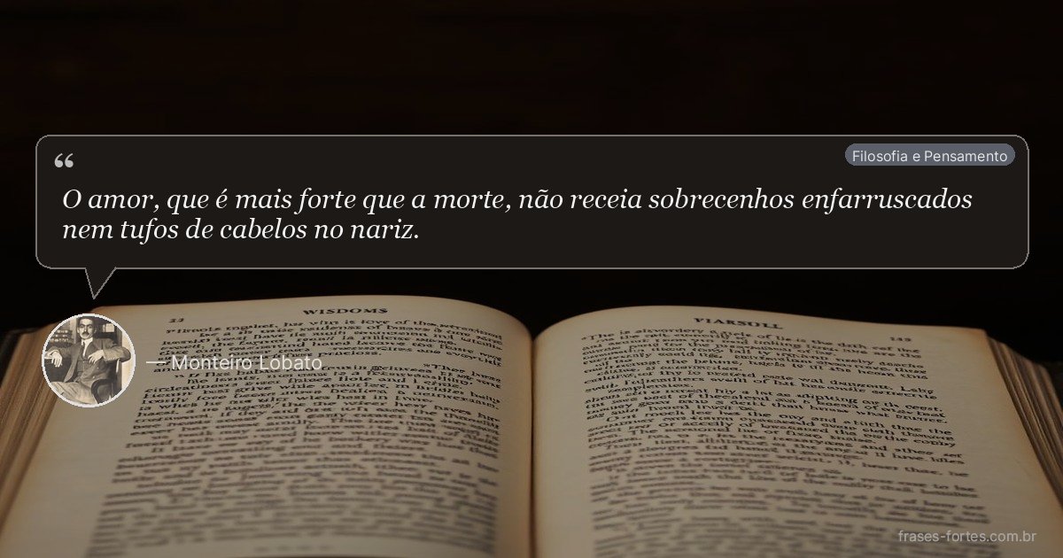 Frase de Monteiro Lobato