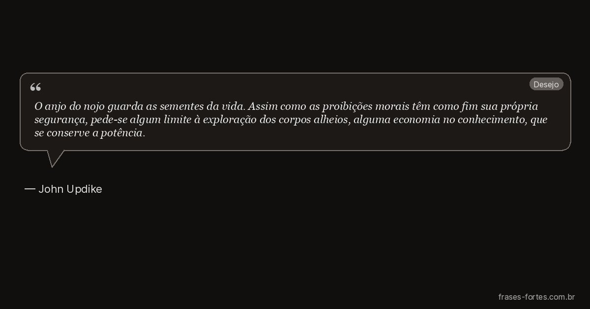Frase de John Updike