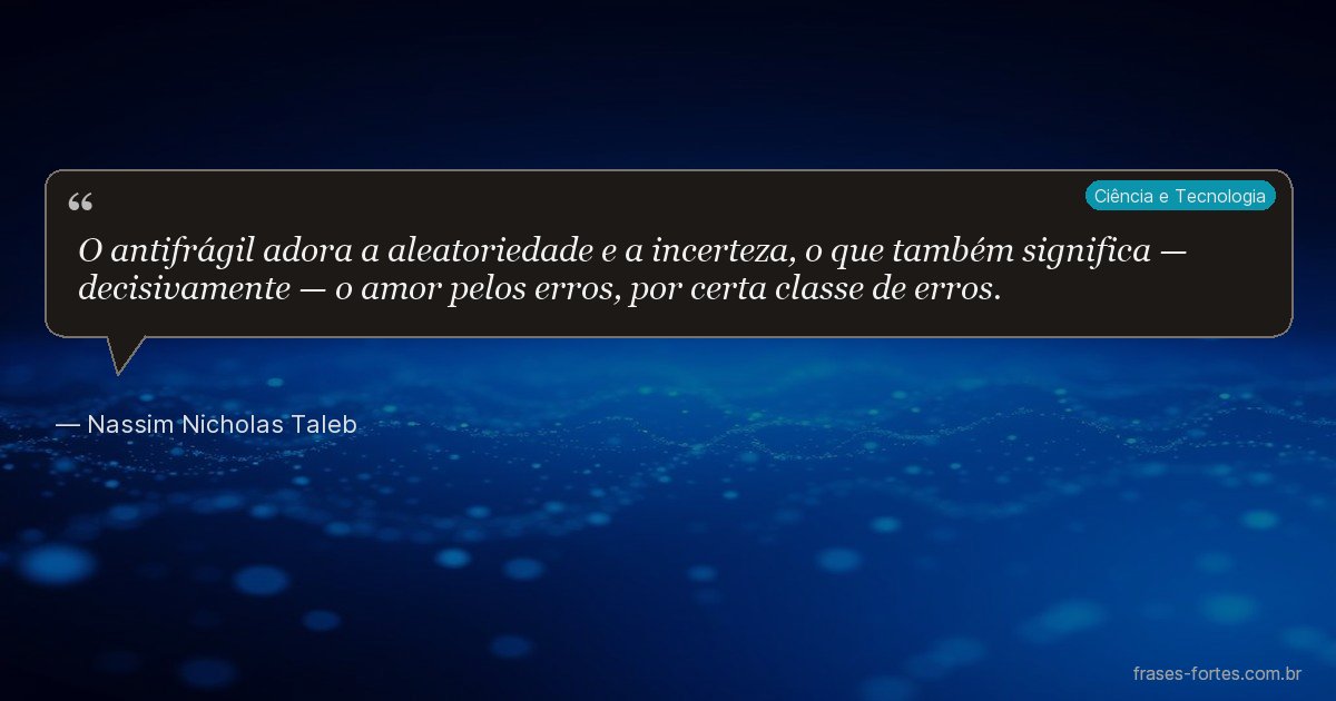 Frase de Nassim Nicholas Taleb