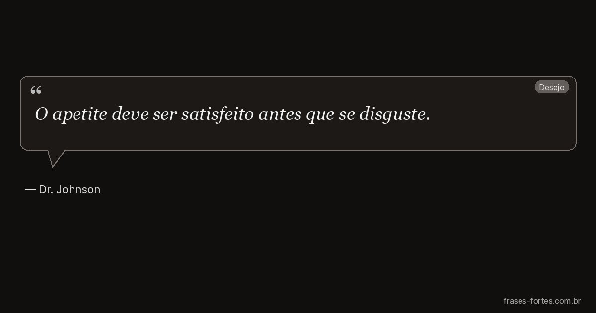 Frase de Dr. Johnson