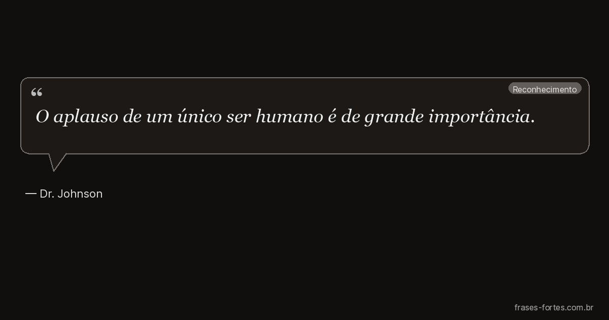 Frase de Dr. Johnson