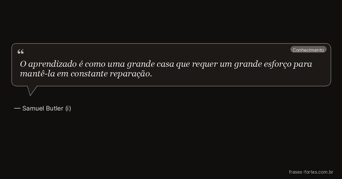 Frase de Samuel Butler (i)