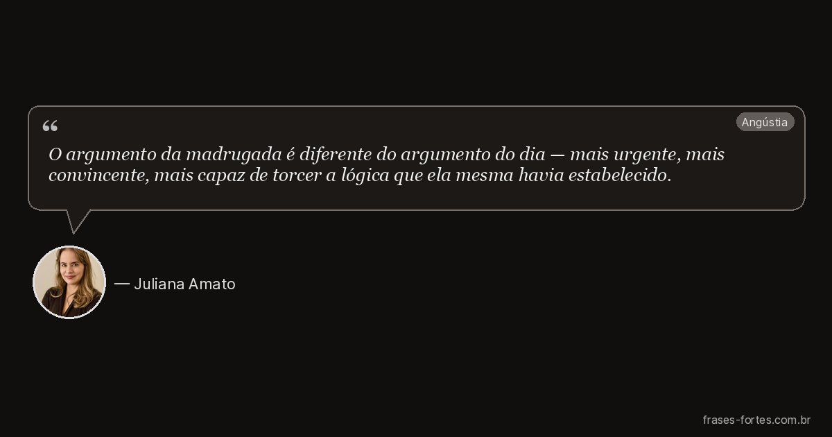 Frase de Juliana Amato