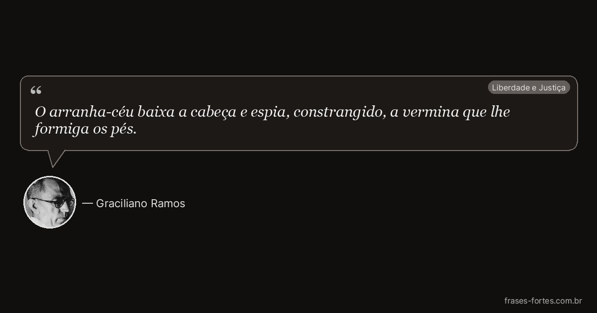 Frase de Graciliano Ramos