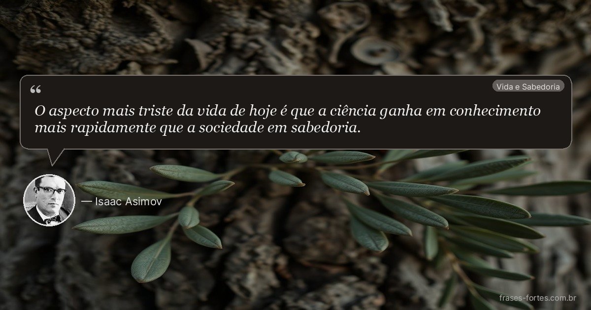 Frase de Isaac Asimov