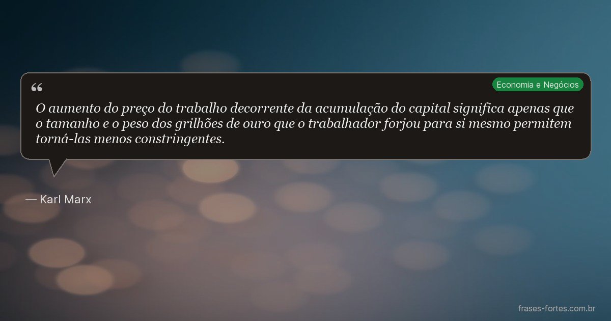 Frase de Karl Marx