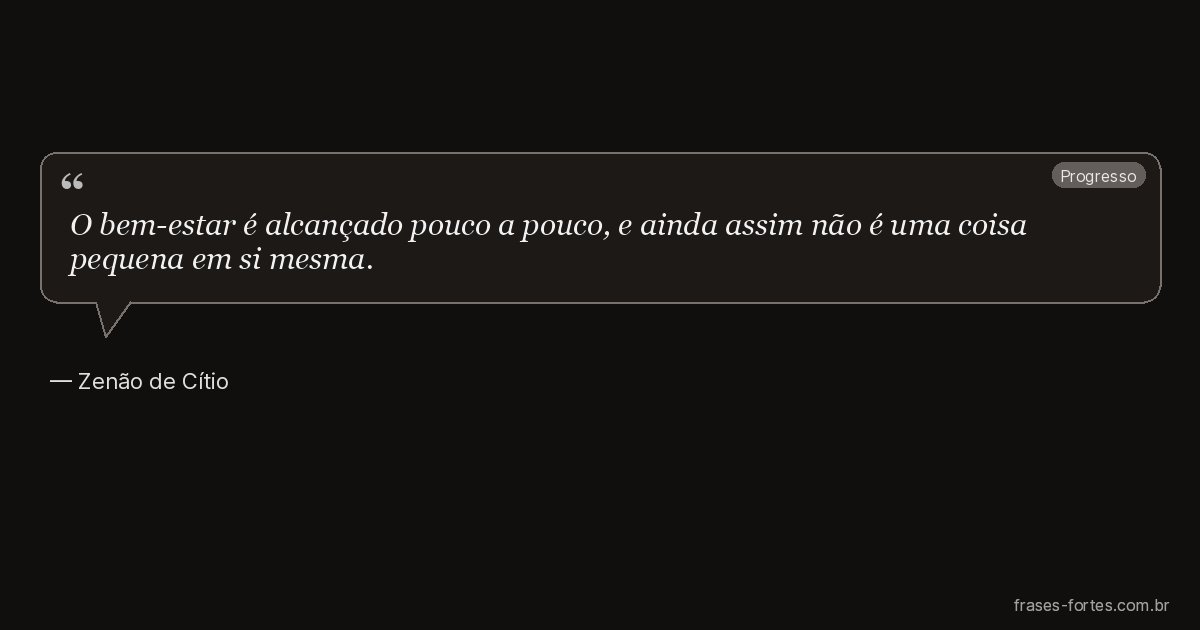 Frase de Zenão de Cítio