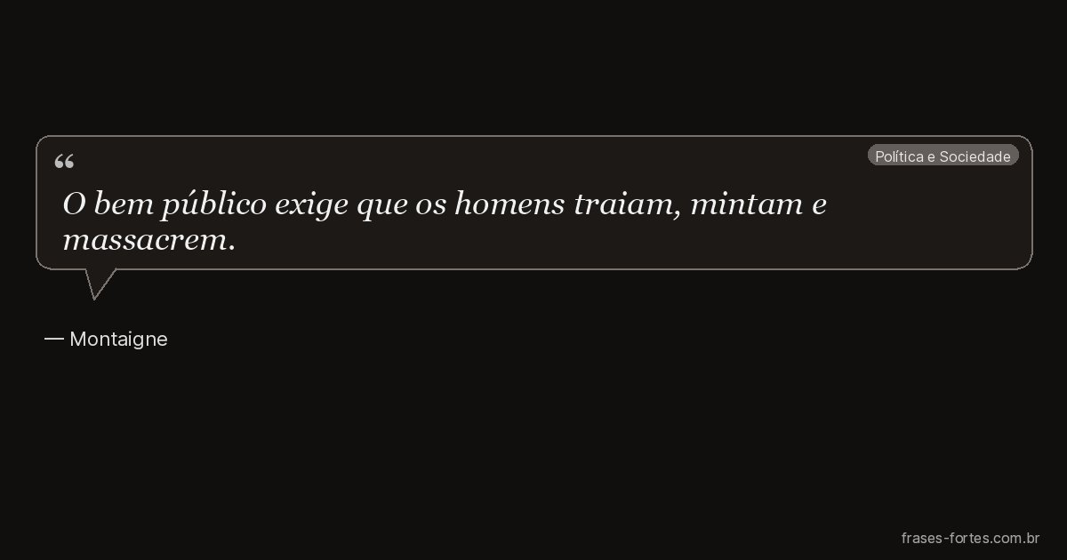 Frase de Montaigne