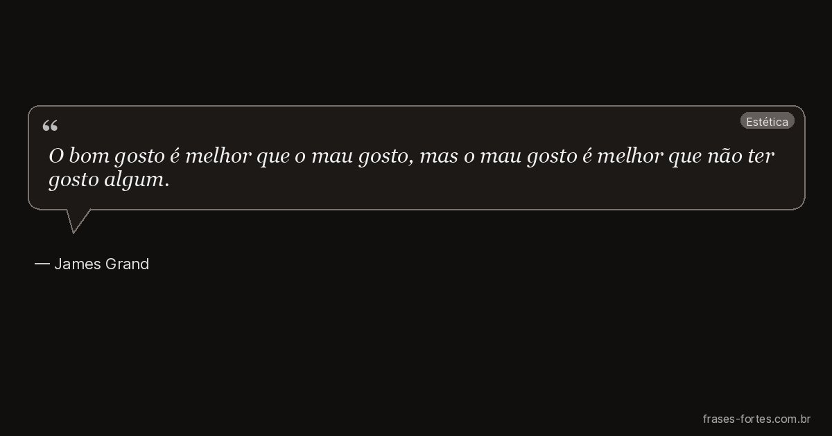 Frase de James Grand
