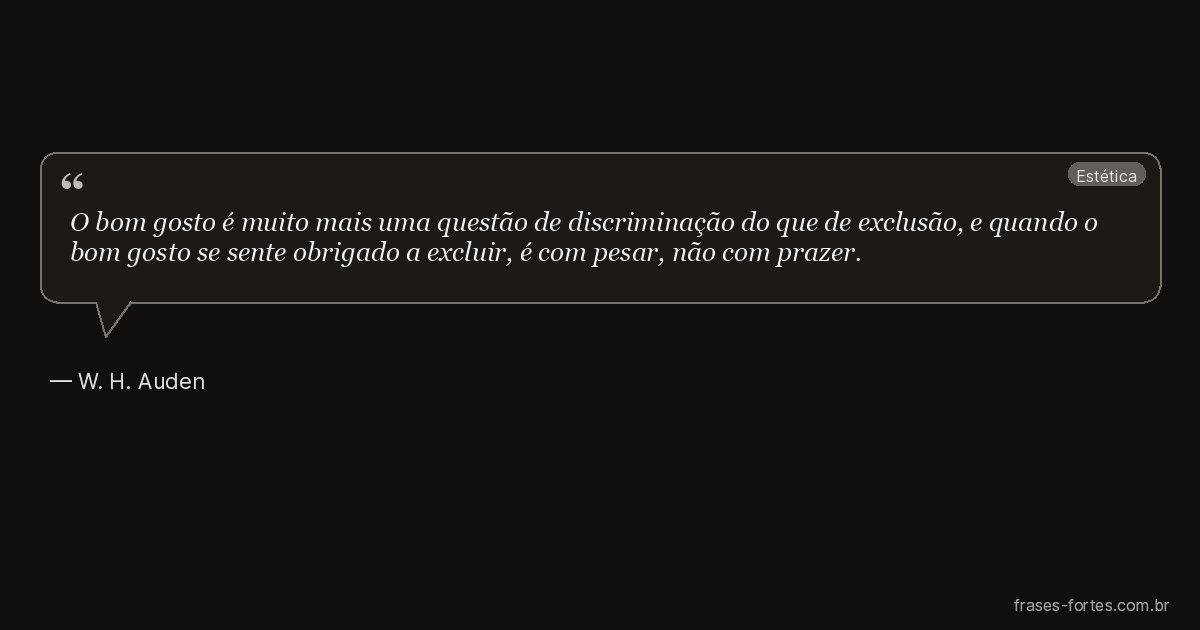 Frase de W. H. Auden