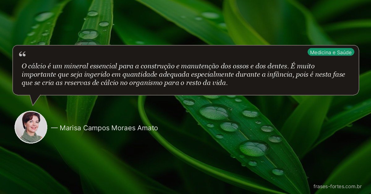 Frase de Marisa Campos Moraes Amato