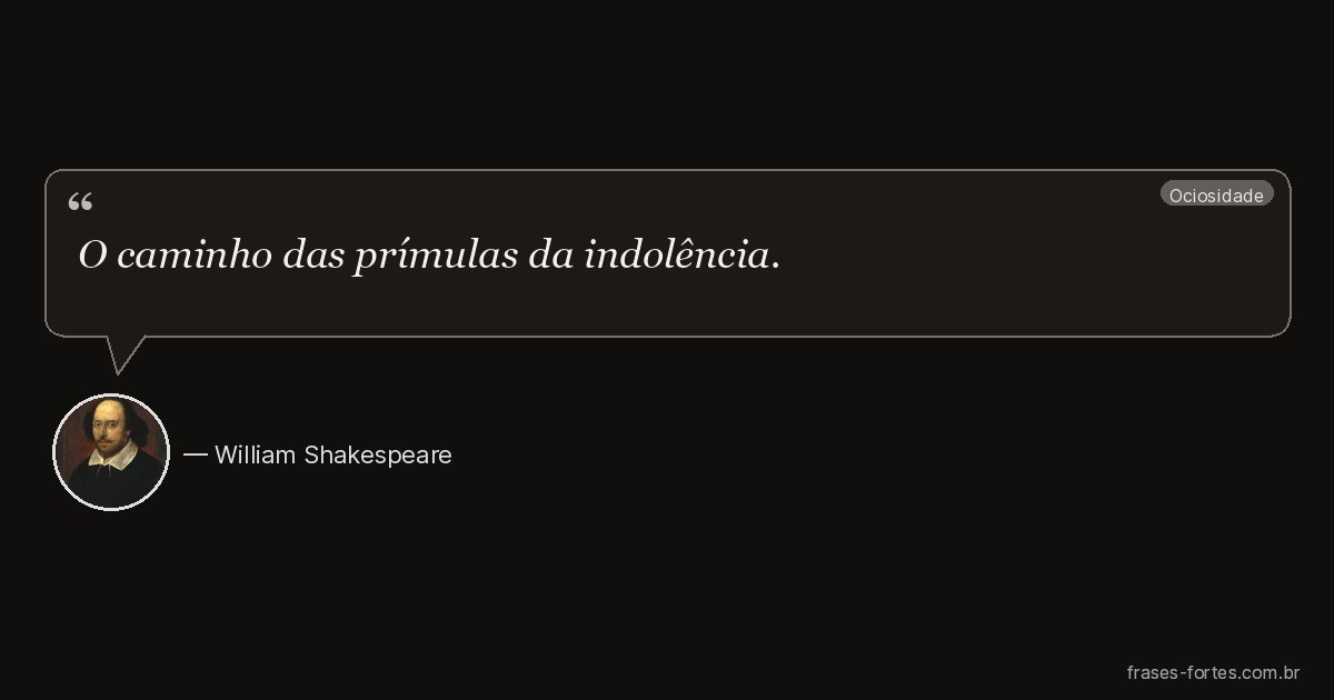 Frase de William Shakespeare