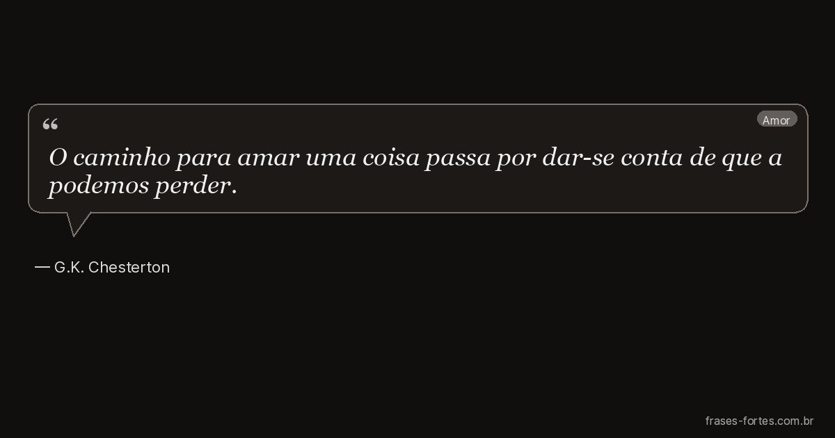 Frase de G.K. Chesterton