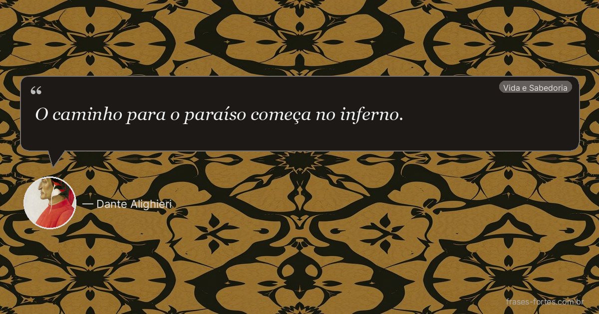 Frase de Dante Alighieri
