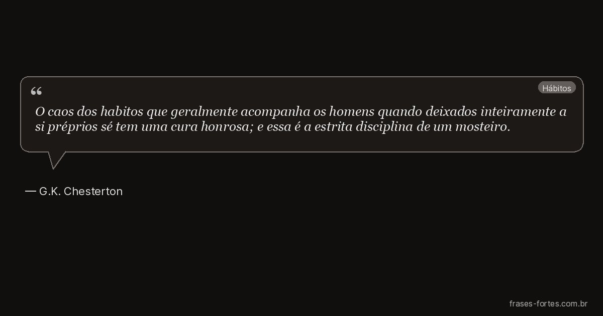 Frase de G.K. Chesterton
