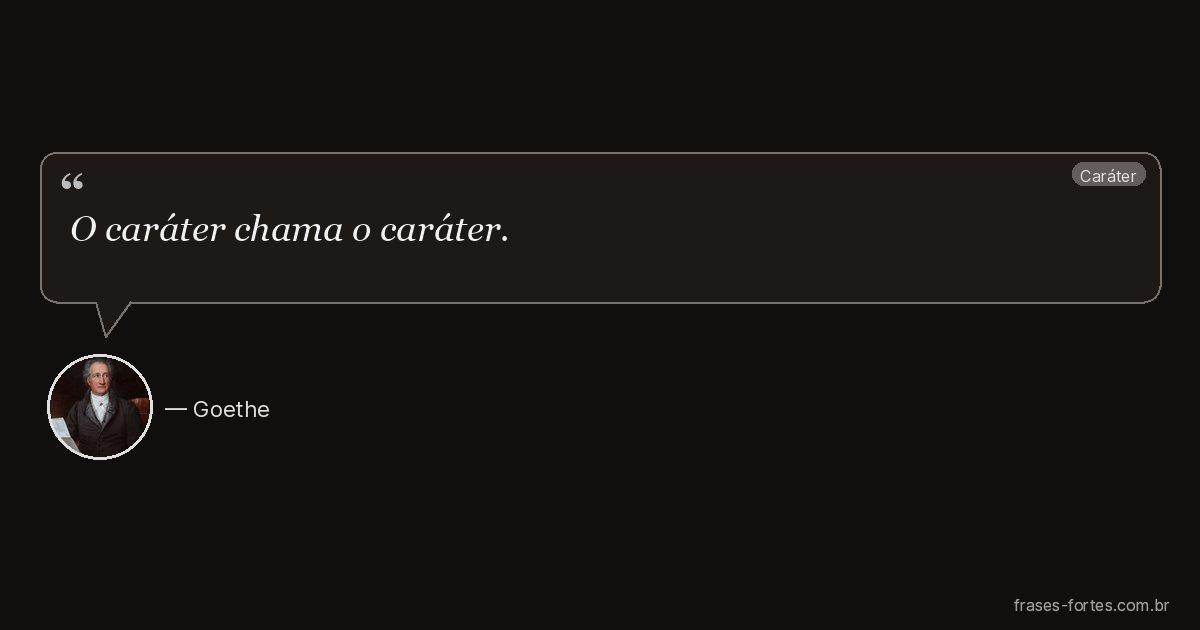 Frase de Goethe