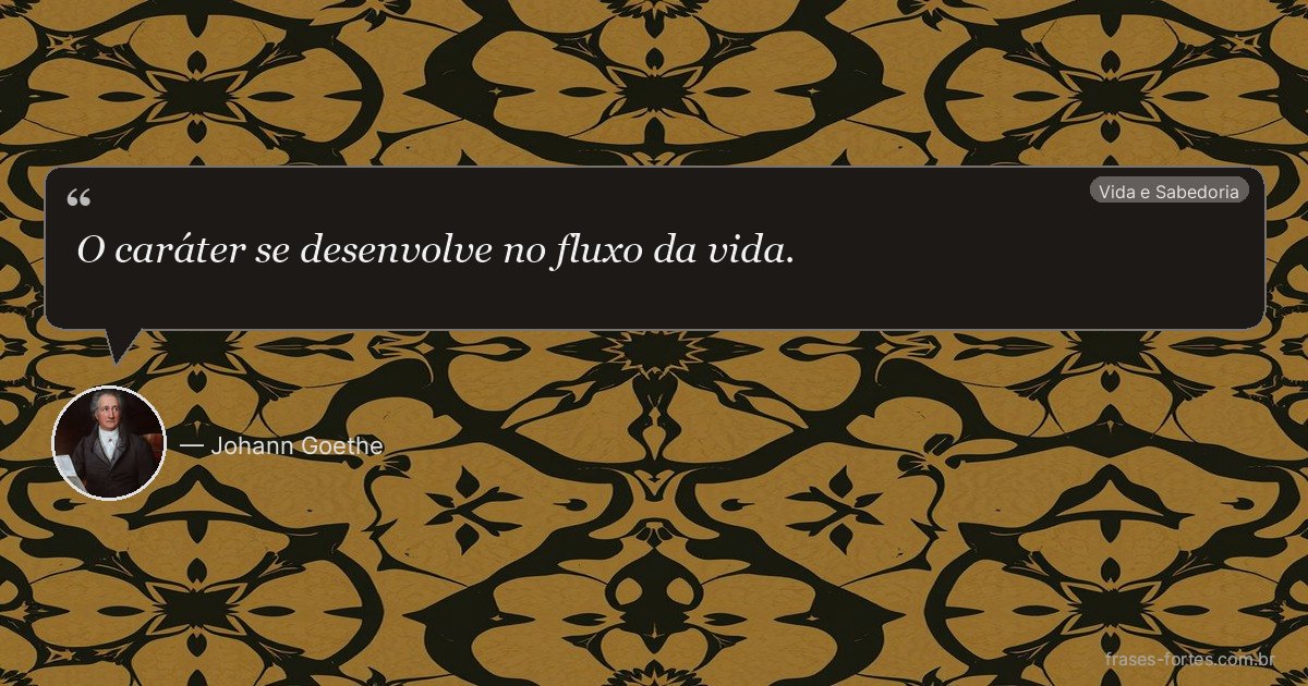 Frase de Johann Goethe