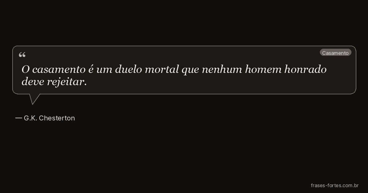 Frase de G.K. Chesterton