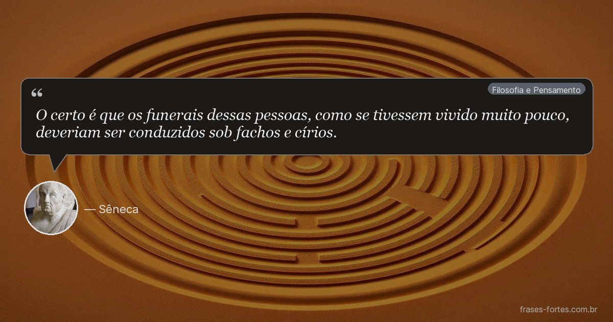 Frase de Sêneca