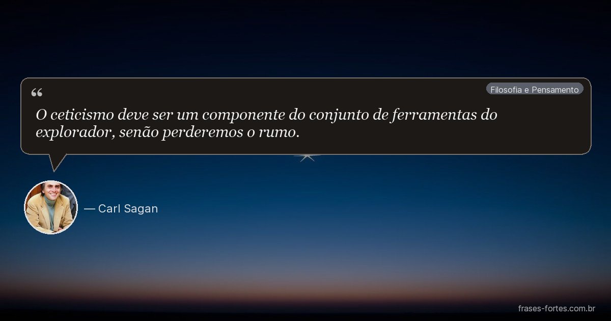 Frase de Carl Sagan