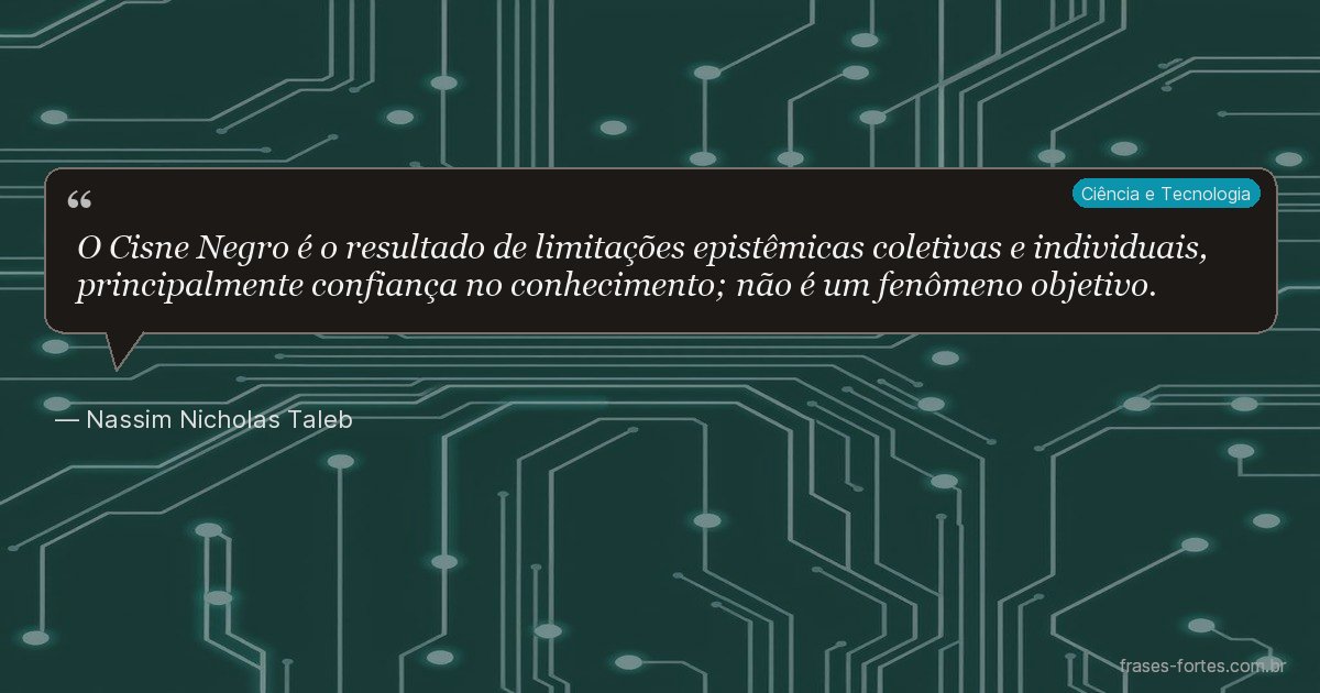 Frase de Nassim Nicholas Taleb
