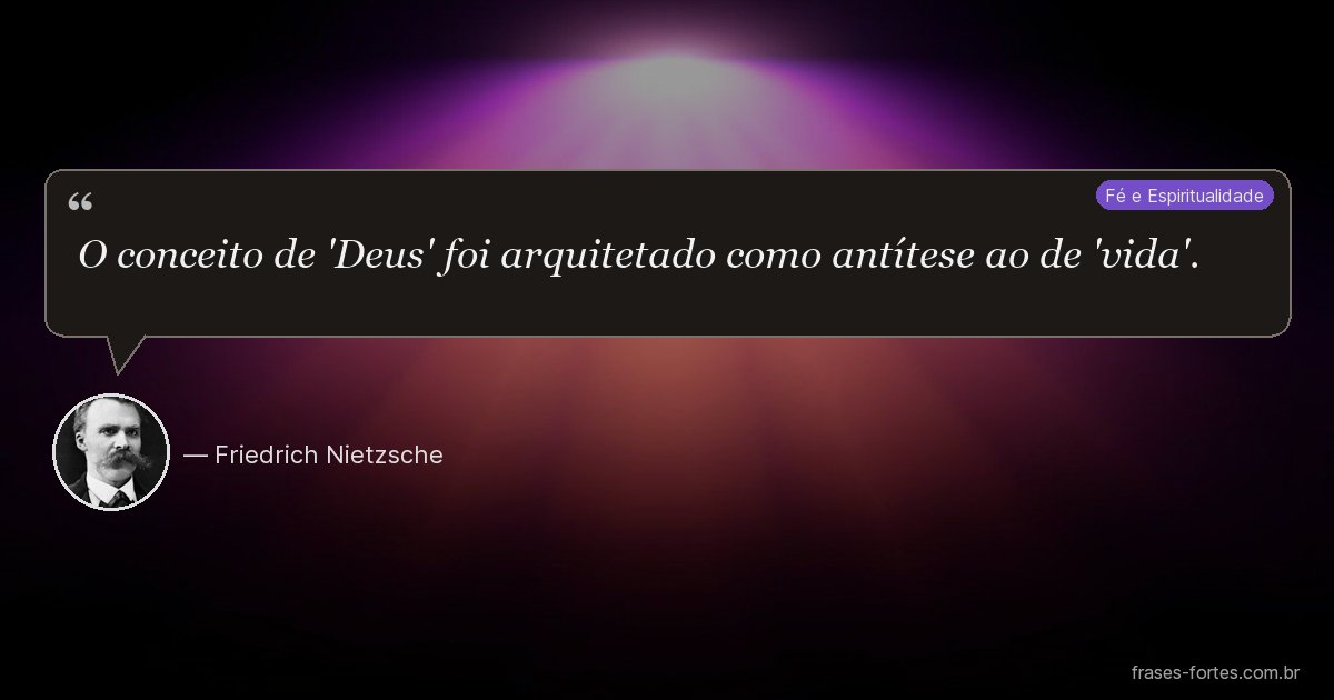 Frase de Friedrich Nietzsche