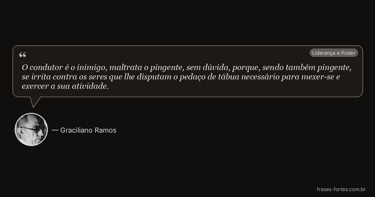 Frase de Graciliano Ramos