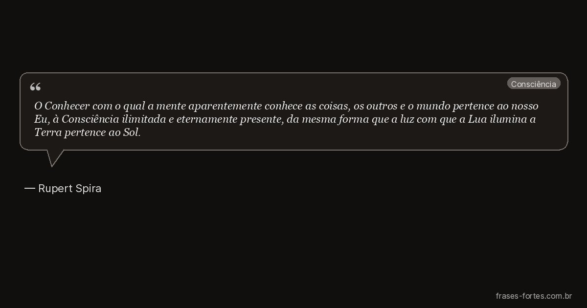 Frase de Rupert Spira